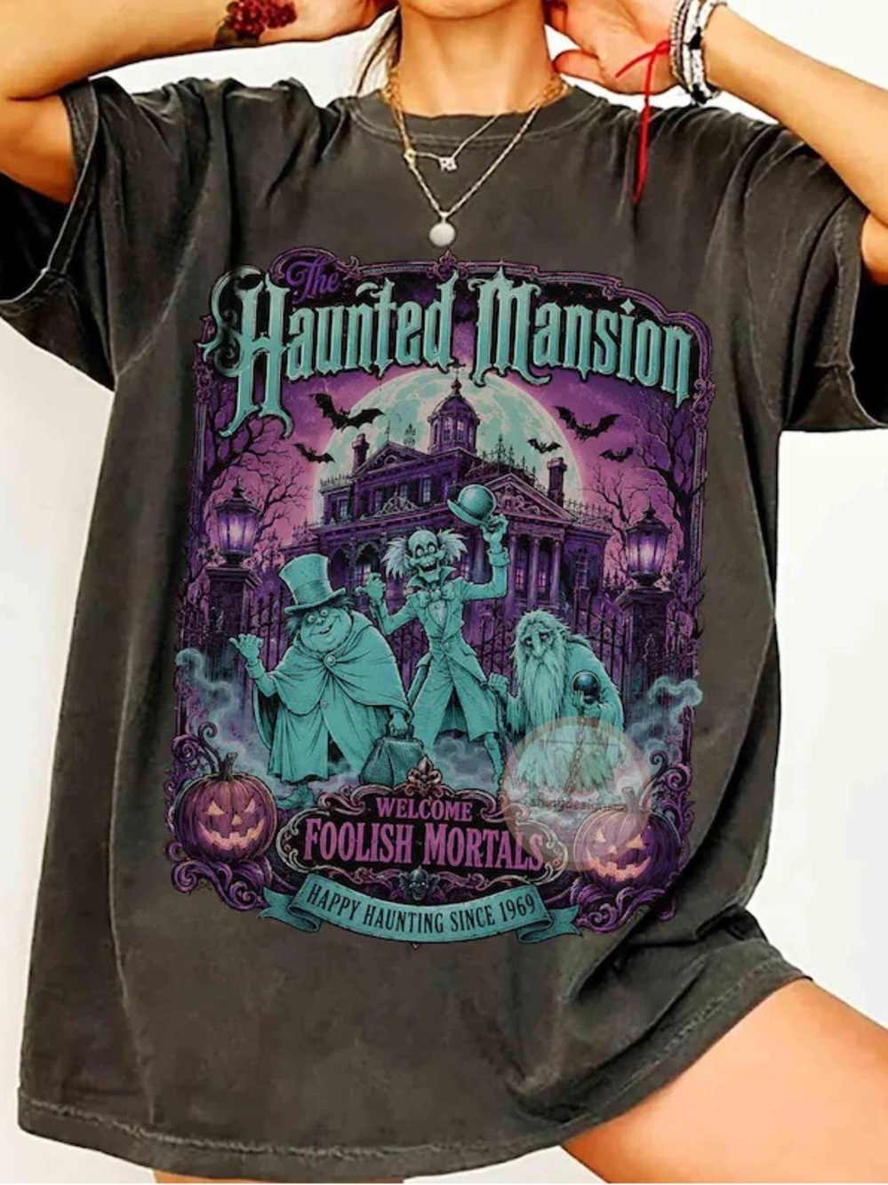 Haunted Mansion Ghosts Foolish Mortals comfort colors T-shirt